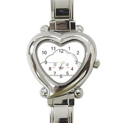 Kawaii Cloud Heart Italian Charm Watch by KawaiiKawaii