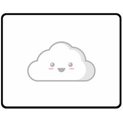 Kawaii Cloud Fleece Blanket (medium) 