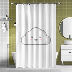 Kawaii Cloud Shower Curtain 48  X 72  (small)  by KawaiiKawaii