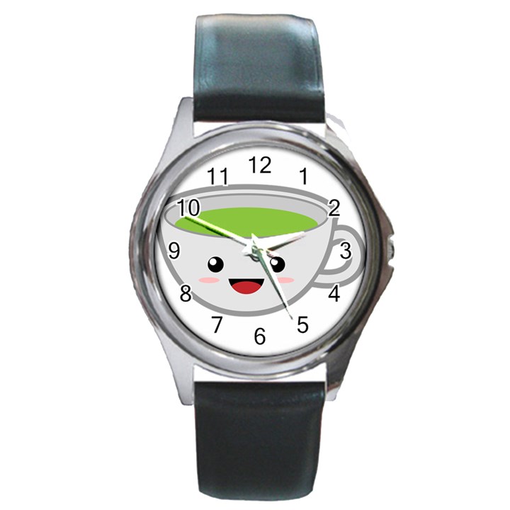 Kawaii Cup Round Metal Watches