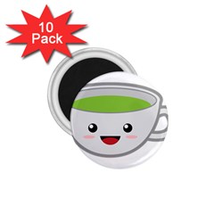 Kawaii Cup 1 75  Magnets (10 Pack) 