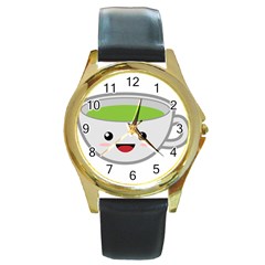 Kawaii Cup Round Gold Metal Watches by KawaiiKawaii