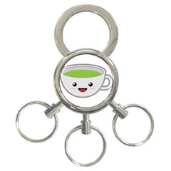 Kawaii Cup 3-ring Key Chains