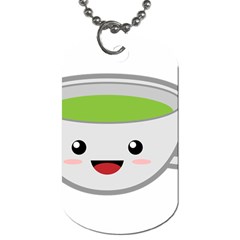 Kawaii Cup Dog Tag (one Side)