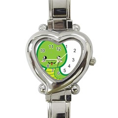 Kawaii Snake Heart Italian Charm Watch by KawaiiKawaii