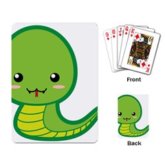 Kawaii Snake Playing Card