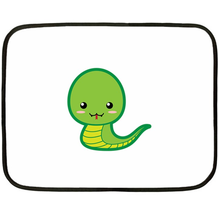 Kawaii Snake Double Sided Fleece Blanket (Mini) 