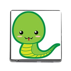 Kawaii Snake Memory Card Reader (square)