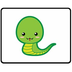 Kawaii Snake Fleece Blanket (medium) 