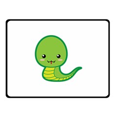 Kawaii Snake Fleece Blanket (small)