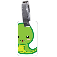 Kawaii Snake Luggage Tags (one Side) 