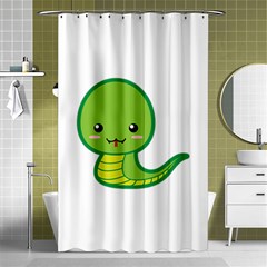 Kawaii Snake Shower Curtain 48  X 72  (small) 