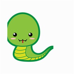 Kawaii Snake Small Garden Flag (two Sides) by KawaiiKawaii