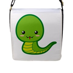 Kawaii Snake Flap Messenger Bag (l) 