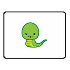 Kawaii Snake Double Sided Fleece Blanket (small) 