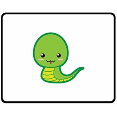 Kawaii Snake Double Sided Fleece Blanket (medium) 