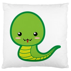 Kawaii Snake Standard Flano Cushion Cases (one Side) 