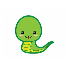 Kawaii Snake Double Sided Flano Blanket (medium)  by KawaiiKawaii