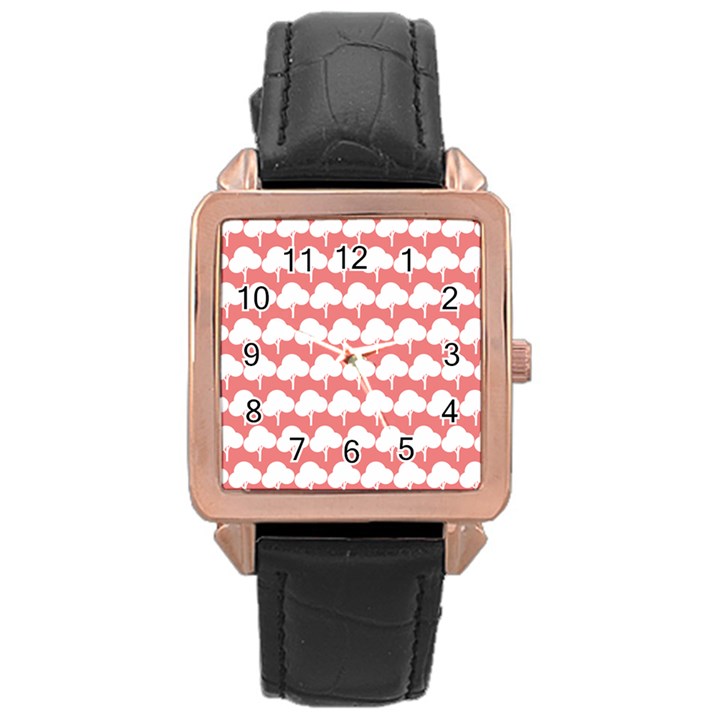 Tree Illustration Gifts Rose Gold Watches