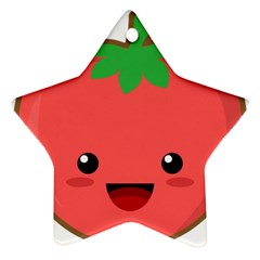 Kawaii Tomato Ornament (star)  by KawaiiKawaii