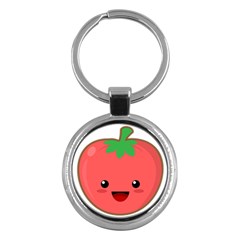 Kawaii Tomato Key Chains (round)  by KawaiiKawaii