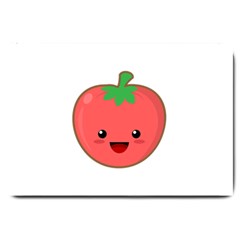 Kawaii Tomato Large Doormat  by KawaiiKawaii