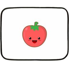 Kawaii Tomato Double Sided Fleece Blanket (mini)  by KawaiiKawaii