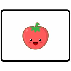 Kawaii Tomato Fleece Blanket (large)  by KawaiiKawaii