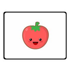 Kawaii Tomato Fleece Blanket (small)