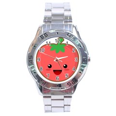 Kawaii Tomato Stainless Steel Men s Watch by KawaiiKawaii