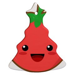 Kawaii Tomato Christmas Tree Ornament (2 Sides)