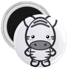 Kawaii Zebra 3  Magnets