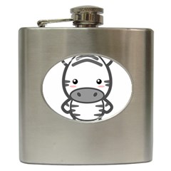 Kawaii Zebra Hip Flask (6 Oz) by KawaiiKawaii