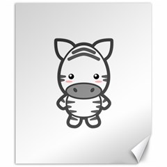 Kawaii Zebra Canvas 20  X 24   by KawaiiKawaii