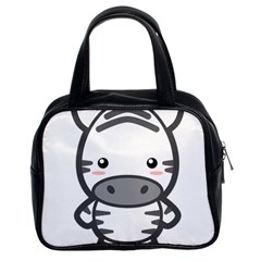 Kawaii Zebra Classic Handbags (2 Sides) by KawaiiKawaii