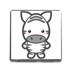 Kawaii Zebra Memory Card Reader (square)