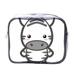 Kawaii Zebra Mini Toiletries Bags Front