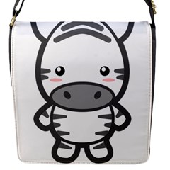 Kawaii Zebra Flap Messenger Bag (s)