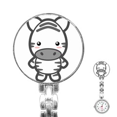 Kawaii Zebra Stainless Steel Nurses Watches