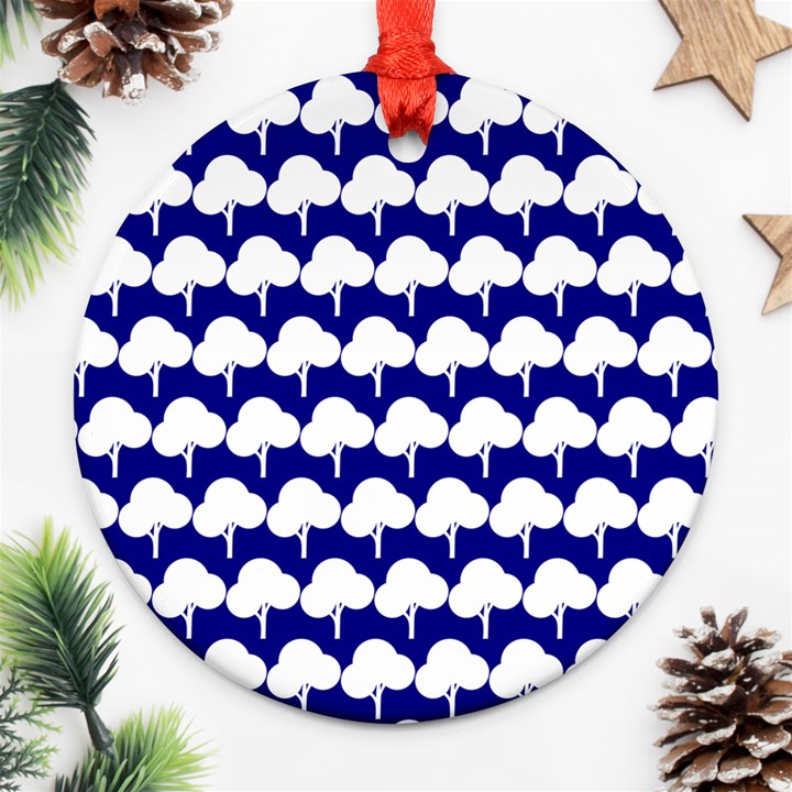 Tree Illustration Gifts Ornament (Round) 