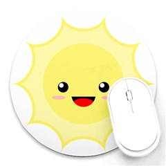 Kawaii Sun Round Mousepads by KawaiiKawaii