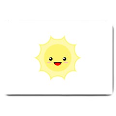 Kawaii Sun Large Doormat  by KawaiiKawaii