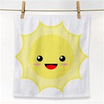 Kawaii Sun Face Towel Front