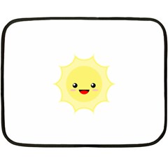 Kawaii Sun Double Sided Fleece Blanket (mini) 