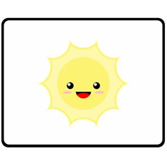 Kawaii Sun Fleece Blanket (medium)  by KawaiiKawaii