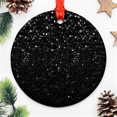 Crystal Bling Strass G283 Round Ornament (two Sides)  by MedusArt