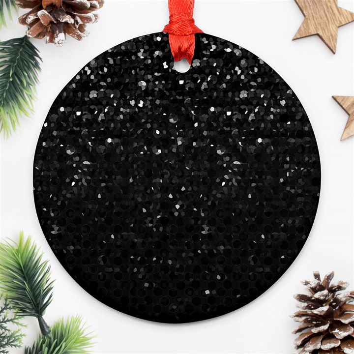 Crystal Bling Strass G283 Round Ornament (Two Sides) 