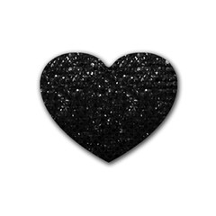 Crystal Bling Strass G283 Heart Coaster (4 Pack)  by MedusArt