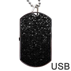 Crystal Bling Strass G283 Dog Tag Usb Flash (one Side) by MedusArt