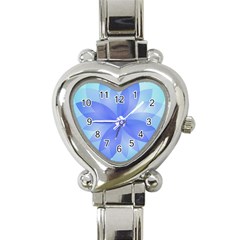 Abstract Lotus Flower 1 Heart Italian Charm Watch by MedusArt